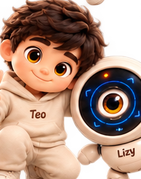 Teo y Lizy, personajes de Inside